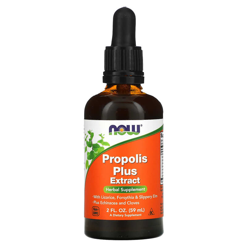 Chiết xuất Propolis Plus NOW Foods 2 fl oz (59 ml) 10 now foods propolis plus extract 2 fl oz 59 ml 782 733739049209
