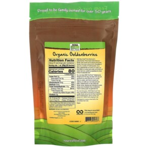 Thành phần vi chất của NOW Foods Real Food Certified Organic Golden Berries 8 oz (227 g) 733739056986