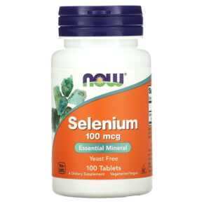 Thực phẩm bổ sung NOW Foods Selenium 100 mcg 100 Tablets 733739014801