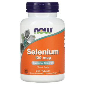 Thực phẩm bổ sung NOW Foods Selenium 100 mcg 250 Tablets 733739014825
