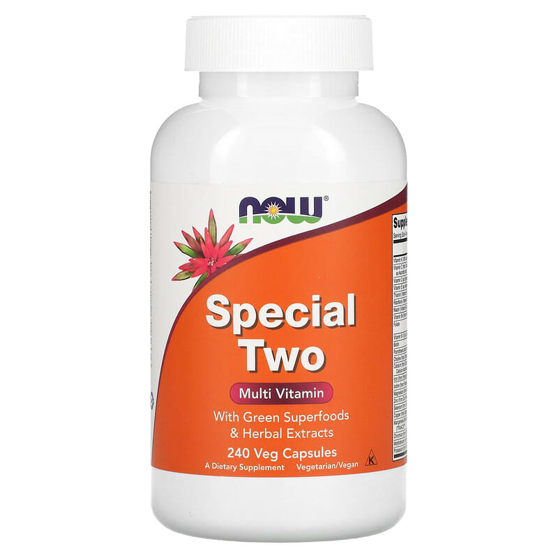 Viên uống đa vitamin NOW Foods Special Two 240 viên thực vật 10 now foods special two multi vitamin 240 veg capsules 787 733739038692