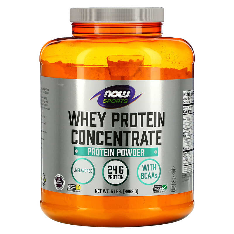 Bột Protein Whey Concentrate Không Hương vị NOW Foods Sports 5 lbs (2268 g) 10 now foods sports whey protein concentrate protein powder unflavored 5 lbs 2268 g 58451 733739022998