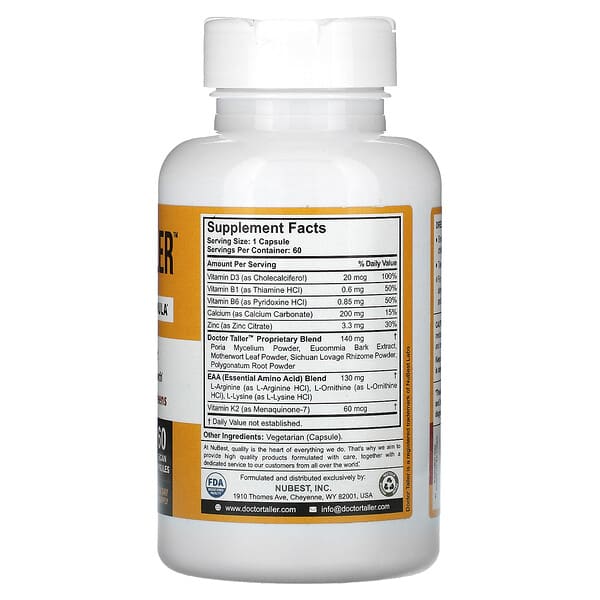 NuBest Doctor Taller Advanced Growth Formula Children 8+ & Teens 60 viên 9 NuBest Doctor Taller Advanced Growth Formula Children 8+ & Teens 60 viên 850011016138