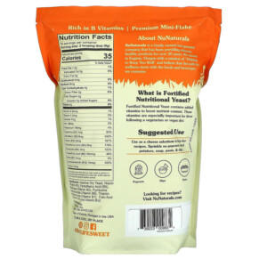 Flakes men dinh dưỡng NuNaturals Fortified 24 oz (680 g) 3 Thành phần vi chất của NuNaturals Fortified Nutritional Yeast Flakes 24 oz (680 g) 739223009834