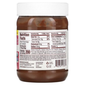 Nutiva Phết Dừa Sô-cô-la Hữu Cơ 11.5 oz (326 g) 3 Thành phần vi chất của Nutiva Organic Chocolate Coconut Spread 11.5 oz (326 g) 692752113765
