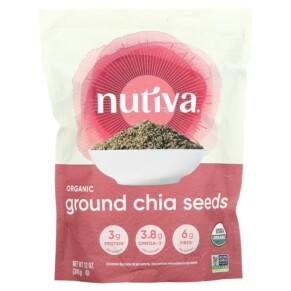 Thực phẩm bổ sung Nutiva Organic Ground Chia Seeds 12 oz (340 g) 692752223297