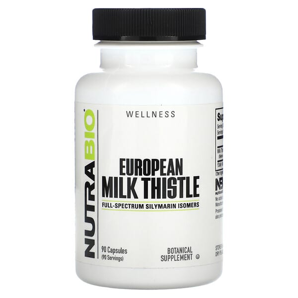 NutraBio European Milk Thistle 241 mg 90 viên 10 nutrabio european milk thistle 241 mg 90 capsules 123315 649908212360