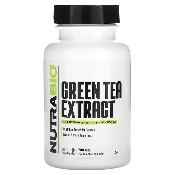 NutraBio Green Tea Extract 500 mg 90 viên 649908248055