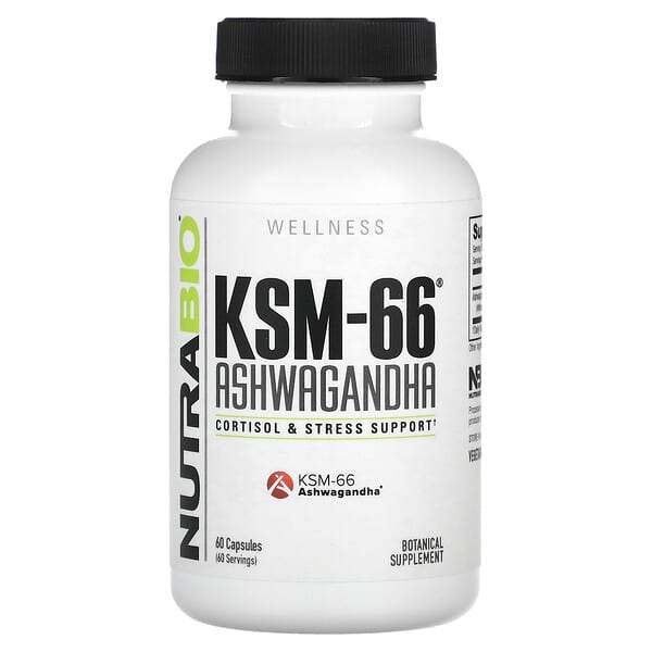 NutraBio KSM-66 Ashwagandha 600 mg 60 viên 649908268756
