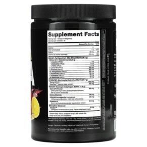 Thành phần vi chất của Nutrabio Labs Alpha EAA Strawberry Lemon Bomb 1 lb (458 g) 649908269005