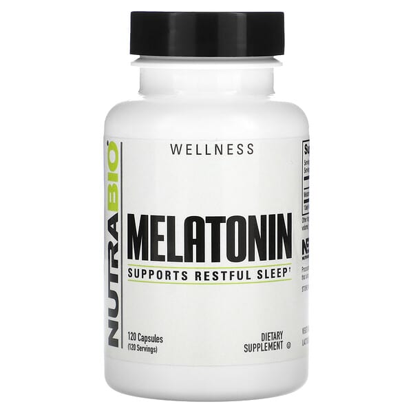NutraBio Melatonin 3 mg 120 viên 649908517663