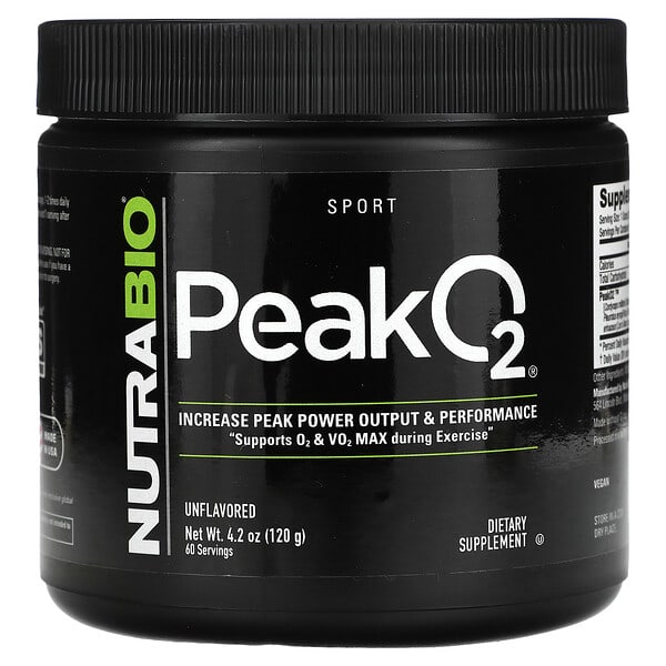NutraBio Peak O2 không mùi vị 4,2 oz 120 g 10 nutrabio peak o2 unflavored 4 2 oz 120 g 123302 649908218706