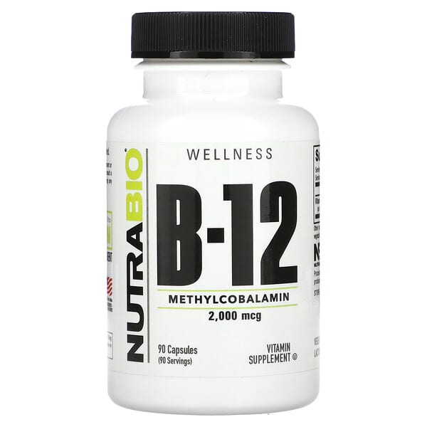 NutraBio Vitamin B-12 2.000 mcg 90 viên 649908519872