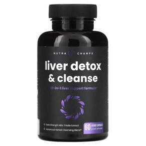 Thực phẩm bổ sung NutraChamps Liver Detox & Cleanse 60 Veggie Capsules 621983999114