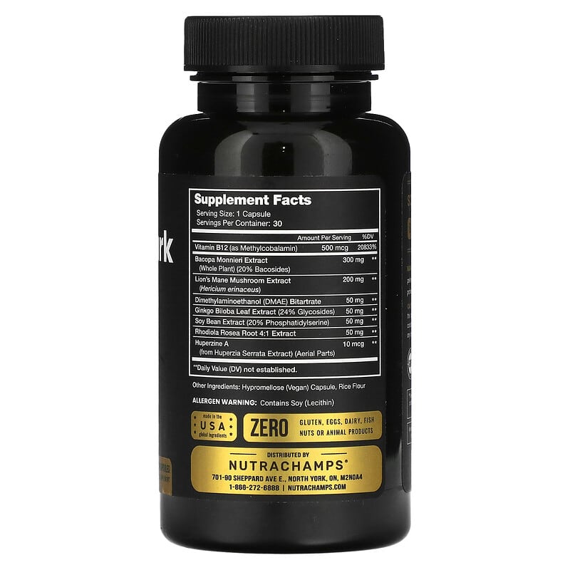 Viên uống bổ não Neura-Spark NutraChamps 30 viên 9 Viên uống bổ não Neura-Spark NutraChamps 30 viên 621983999565