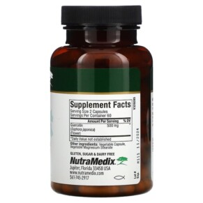 NutraMedix Quercetin 120 viên nén thực vật 3 Thành phần vi chất của NutraMedix Quercetin 120 Vegetable Capsules 728650069351