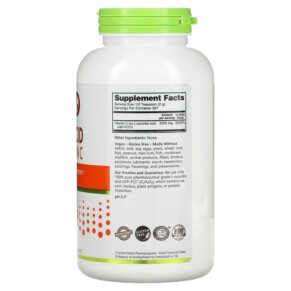 Bột Vitamin C tinh khiết 100% NutriBiotic Immunity Ascorbic Acid 16 oz (454 g) 3 Thành phần vi chất của NutriBiotic Immunity Ascorbic Acid 100% Pure Vitamin C Crystalline Powder 16 oz (454 g) 728177002015
