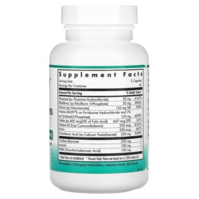 Viên uống Super B Vitamins 120 viên thực vật của Nutricology 3 Thành phần vi chất của Nutricology Super B Vitamins 120 Vegetarian Capsules 713947503403