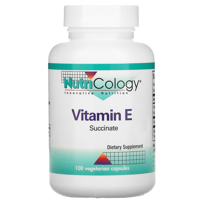 Viên uống Vitamin E Succinate 100 viên thực vật Nutricology 10 nutricology vitamin e succinate 100 vegetarian capsules 16717 713947504301