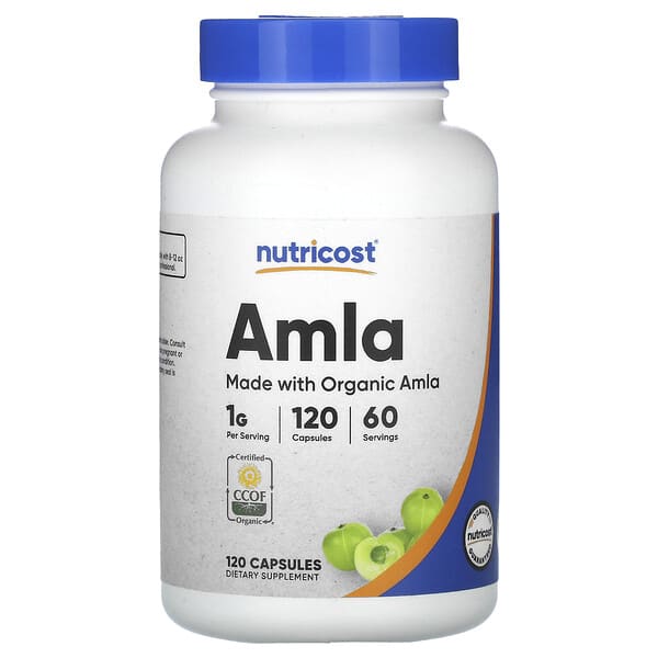 Nutricost Amla 1.000 mg 120 viên 500 mg/viên 810014670416