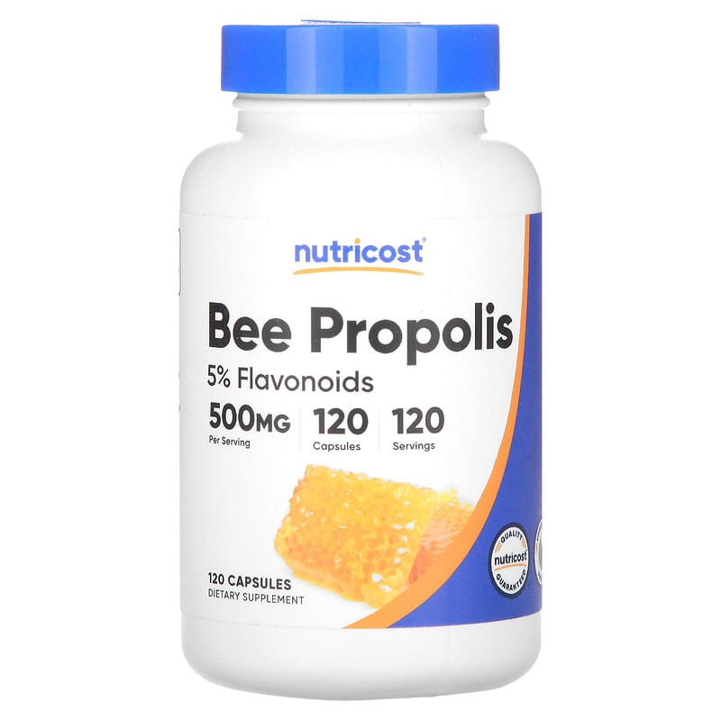 Nutricost, Bee Propolis, 500 mg, 120 viên 810014678870