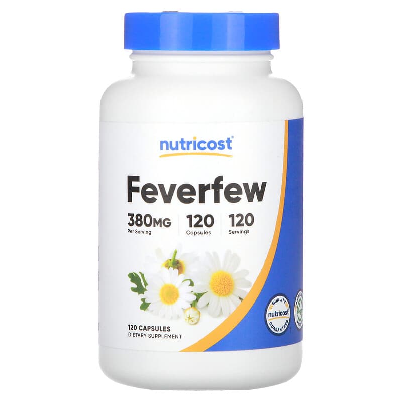 Nutricost Feverfew 380 mg 120 viên bổ sung sức khỏe 10 nutricost feverfew 380 mg 120 capsules 136814 810014674933