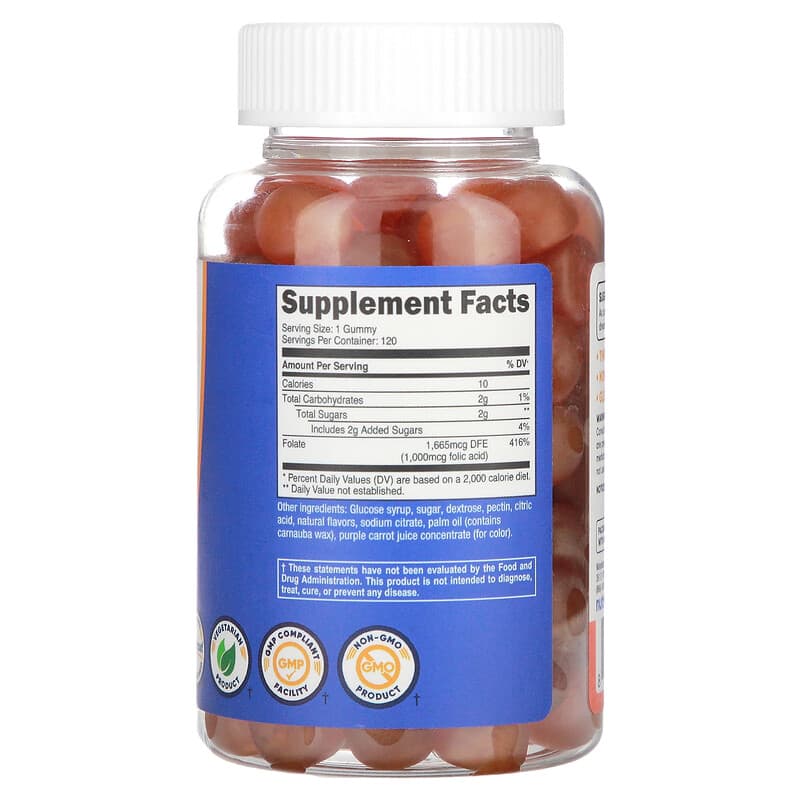 Viên nhai Axit Folic Nutricost Hỗn Hợp Berry 1000 mcg 120 viên 9 Viên nhai Axit Folic Nutricost Hỗn Hợp Berry 1000 mcg 120 viên 810014678696