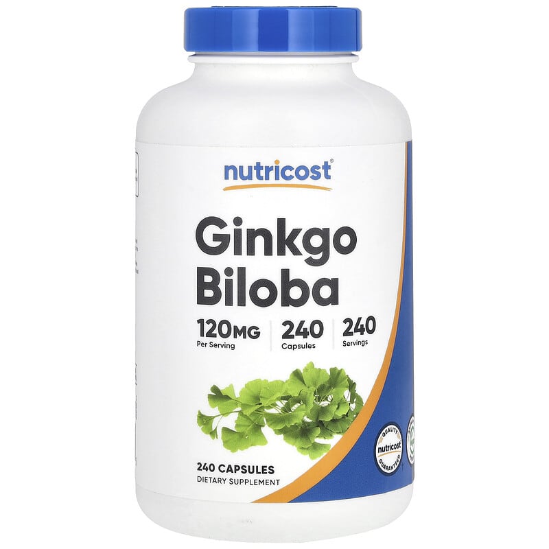 Nutricost Ginkgo Biloba 120 mg 240 viên bổ não 10 nutricost ginkgo biloba 120 mg 240 capsules 140767 810014679235
