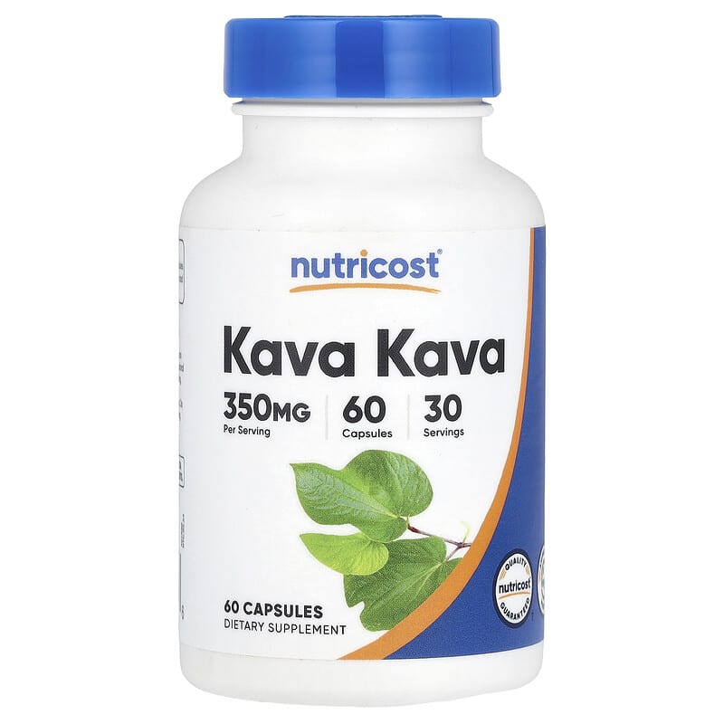 Nutricost, Kava Kava, 350 mg, 60 viên (175 mg/viên) 810139571766
