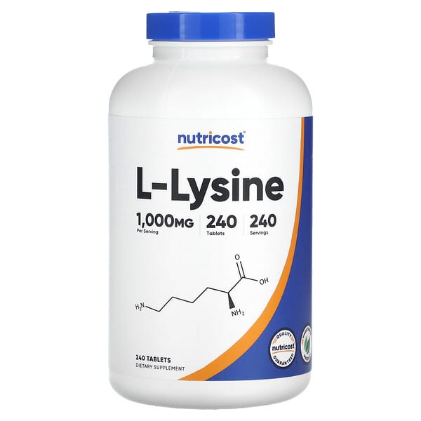 Nutricost L-Lysine 1.000 mg 240 viên 5 Nutricost L-Lysine 1.000 mg 240 viên 810014672571