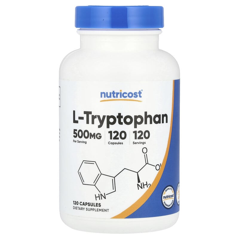 Nutricost, L-Tryptophan, 500 mg, 120 viên 810014679389