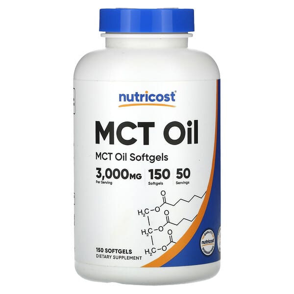 Nutricost MCT Oil 3.000 mg 150 viên 1.000 mg/viên 857077008671