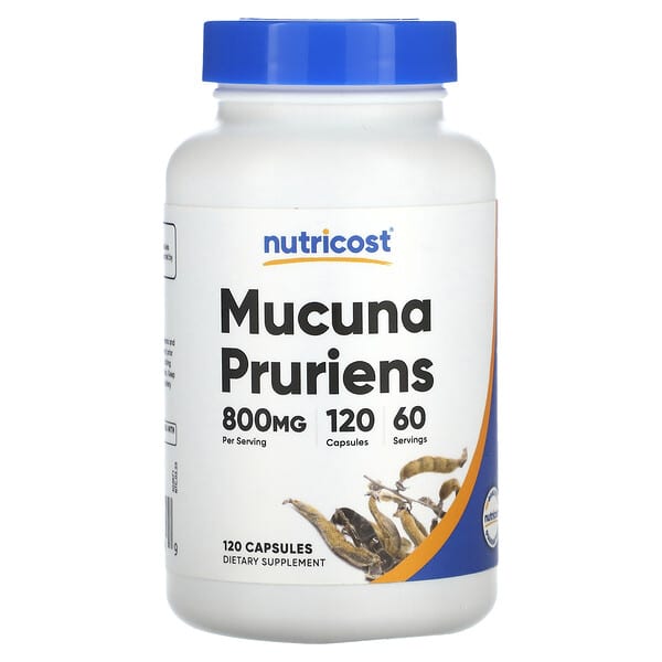 Nutricost Mucuna Pruriens 800 mg 120 viên 400 mg/viên 10 nutricost mucuna pruriens 800 mg 120 capsules 400 mg per capsule 129091 857077008749