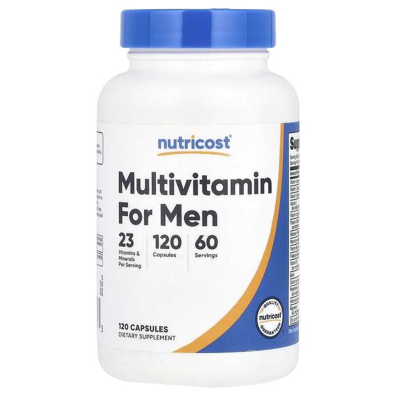 Nutricost, Multivitamin For Men, 120 viên 810014679433