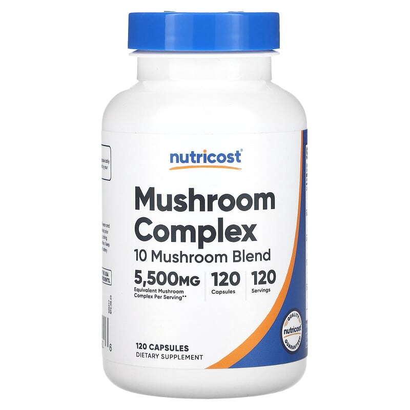 Nutricost, Mushroom Complex, 5.500 mg, 120 viên 810014674926