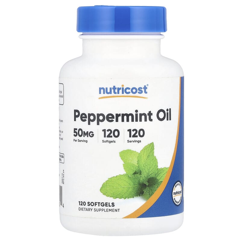 Dầu Bạc Hà Nutricost 50 mg 120 viên 10 nutricost peppermint oil 50 mg 120 softgels 144513 810139572824