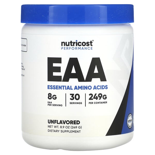 Bột EAA không vị Nutricost, 8.9 oz (249 g) 8 nutricost performance eaa unflavored 8 9 oz 249 g 131954 810014674223
