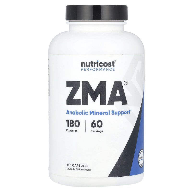 Viên uống ZMA Nutricost, Hỗ trợ Hiệu suất, 180 viên 10 nutricost performance zma 180 capsules 145281 810014675046