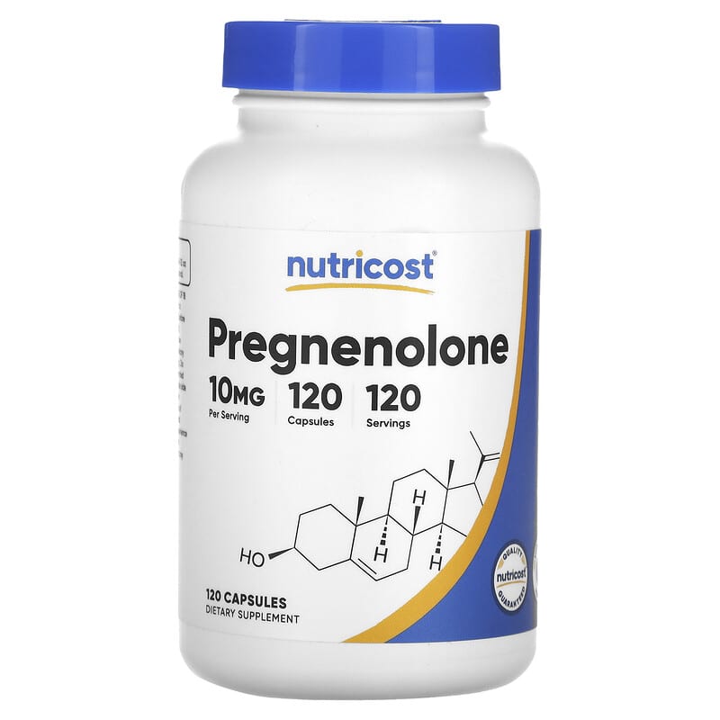 Nutricost, Pregnenolone, 10 mg, 120 viên 810014673462