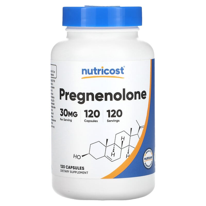 Nutricost, Pregnenolone, 30 mg, 120 viên 810014673479