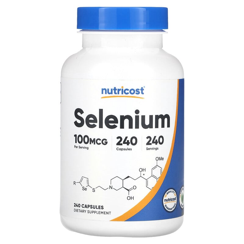 Selenium Nutricost 100 mcg 240 viên bổ sung selenium 100 microgam 240 viên 10 nutricost selenium 100 mcg 240 capsules 136863 810014674865