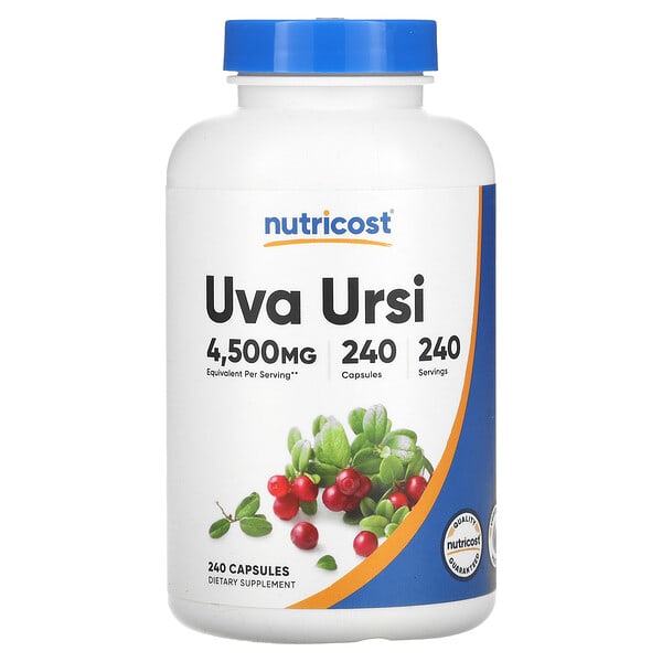 Viên uống Uva Ursi Nutricost 4500 mg 240 viên 8 nutricost uva ursi 4 500 mg 240 capsules 131972 810014671802