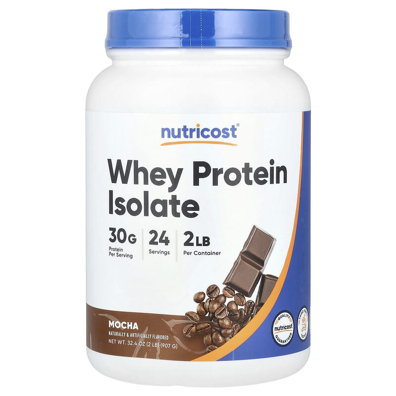 Bột Protein Isolate Whey Nutricost Hương Mocha 907g 10 nutricost whey protein isolate mocha 2 lb 907 g 141686 810139572893