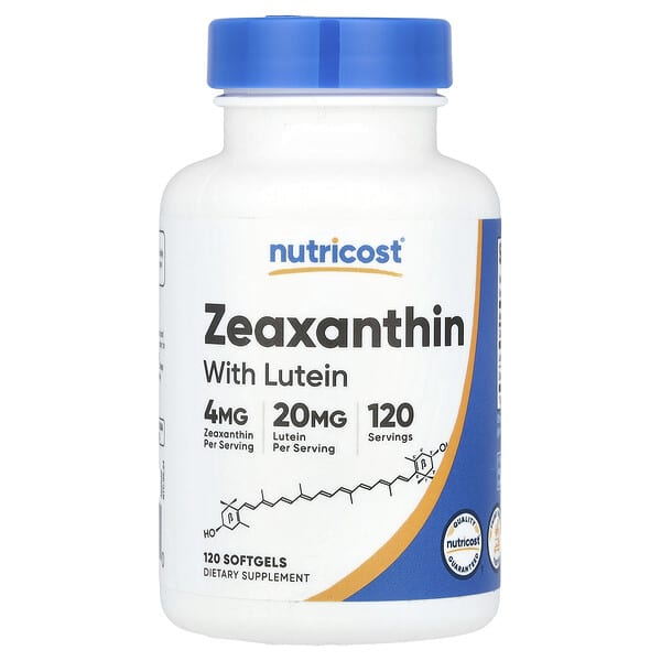 Nutricost Zeaxanthin with Lutein 120 viên 10 nutricost zeaxanthin with lutein 120 softgels 124132 810014670300