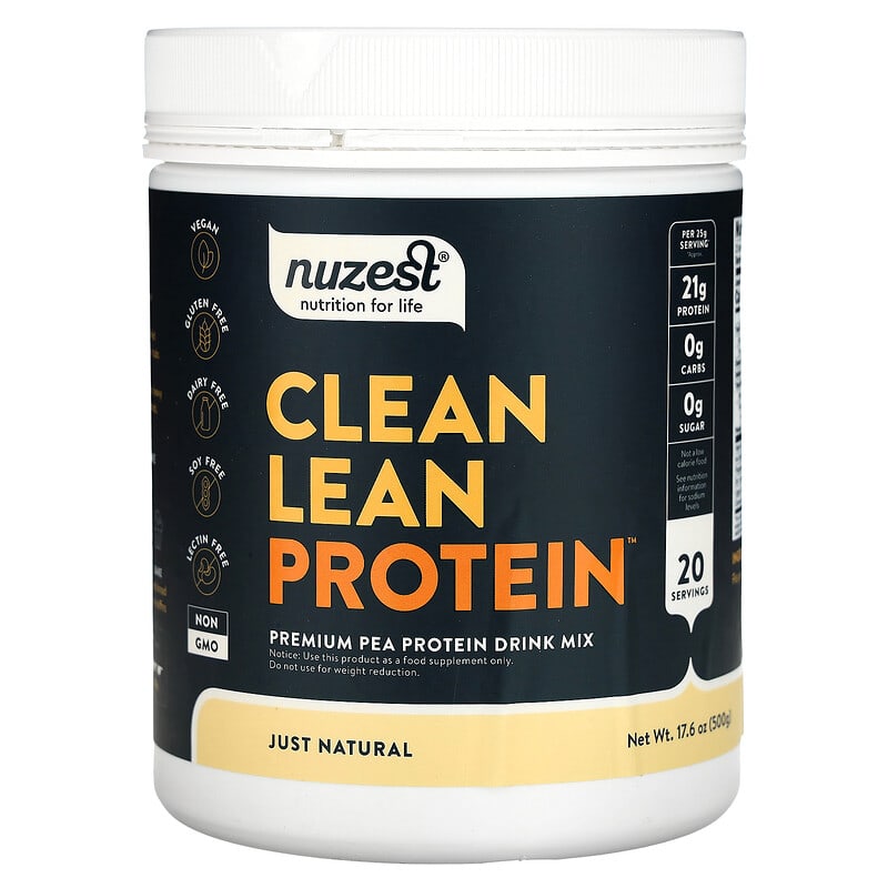 Nuzest Clean Lean Protein Hương Vị Tự Nhiên 500g 4 Nuzest, Clean Lean Protein, Just Natural, 17,6 oz (500 g) 850556006007