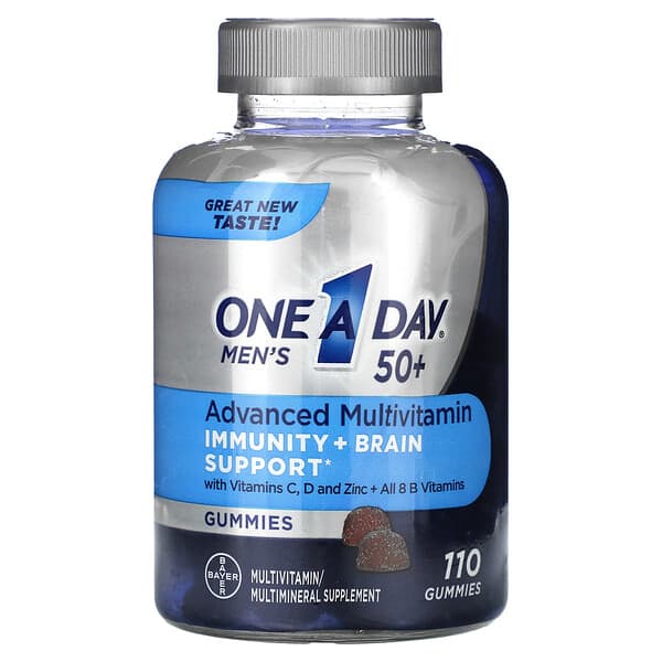 One-A-Day Men's 50+ Advanced Multivitamin 110 viên nhai 10 one a day men s 50 advanced multivitamin 110 gummies 127279 016500587354