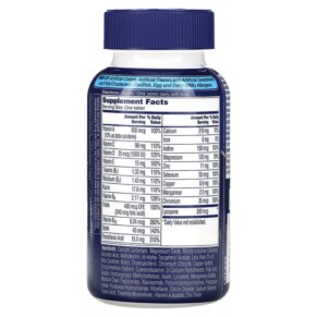 Thành phần vi chất của One-A-Day Men's Complete Multivitamin 200 Tablets 016500080145