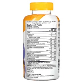 Thành phần vi chất của One-A-Day Teens Multi + Immunity Defense 120 Gummies 016500596516