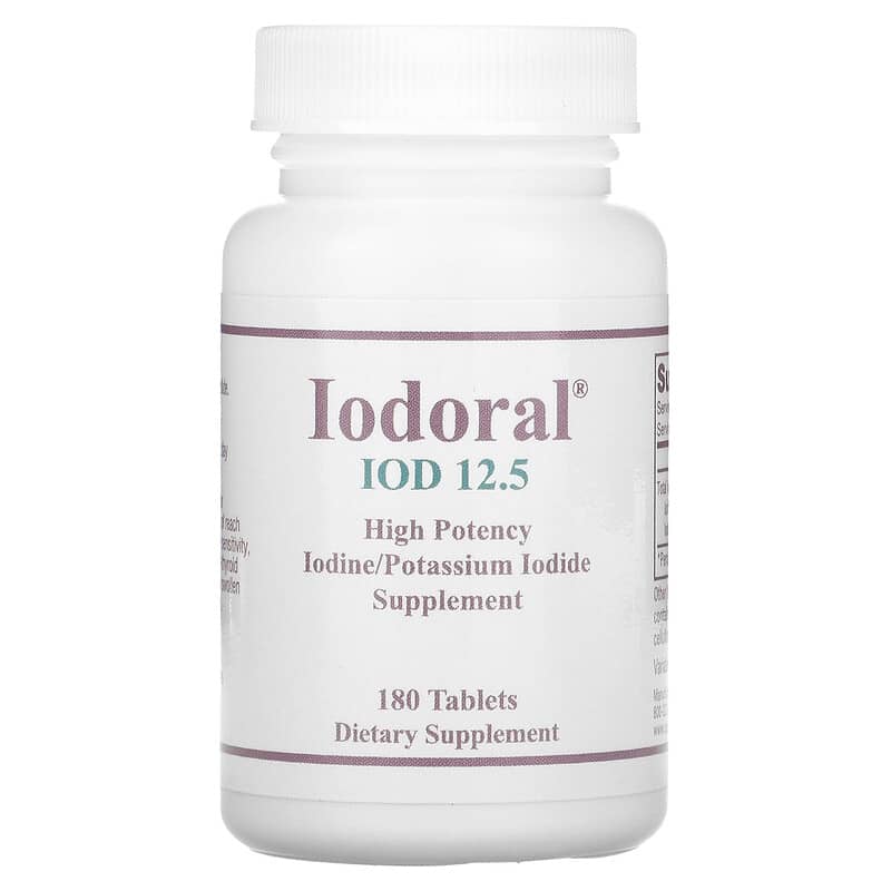 Viên uống Iodoral IOD 12.5 180 viên của Optimox Corporation 10 optimox iodoral iod 12 5 180 tablets 68283 350520015023