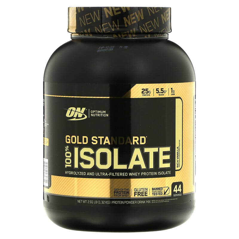 Optimum Nutrition Gold Standard 100% Isolate Vanila Đậm 2.91 lbs (1.32 kg) 10 optimum nutrition gold standard 100 isolate rich vanilla 2 91 lbs 1 32 kg 85063 748927060751